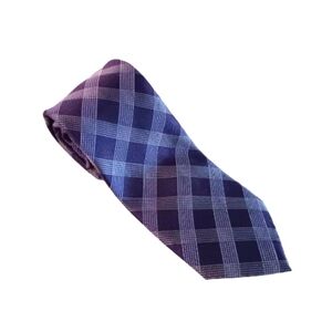 Merona Silk Purple Men's Tie | EUC | Square Pattern